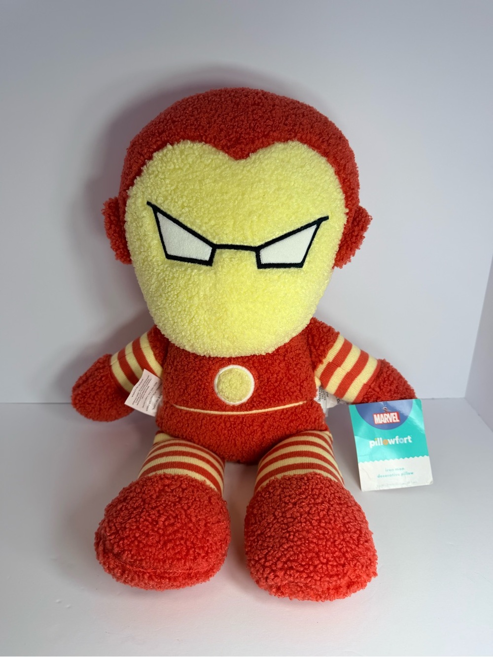 Pillowfort Marvel Plush Iron Man in Red & Yellow